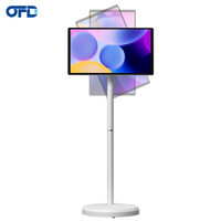 Televisor Portátil Inteligente de 21.5 Pulgadas, 64 GB, Pantalla Táctil Capacitiva, Televisión Inteligente Inalámbrica con Wifi, Pantalla Táctil Android Enrollable