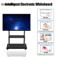 Mobiliario escolar integral de plástico moderno, todo en uno tablero inteligente interactivo, pantalla táctil, pizarra digital de enseñanza