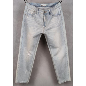 <span class=keywords><strong>Jeans</strong></span> da <span class=keywords><strong>Uomo</strong></span> Leggeri a <span class=keywords><strong>Vita</strong></span> <span class=keywords><strong>Bassa</strong></span>, Stile <span class=keywords><strong>Slim</strong></span> Fit, Lavaggio Stonewashed, Effetto Vintage Consumato - Product Image 1