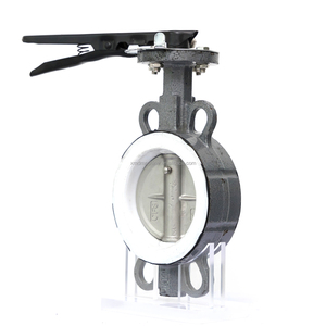 Vanne papillon à <span class=keywords><strong>disque</strong></span> DN50 2'' WCB 150LB avec revêtement PTFE 2210 pour milieux eau, huile, gaz - Product Image 2