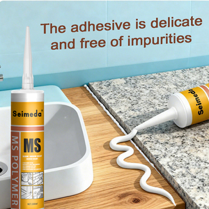Seimeda <span class=keywords><strong>Silicone</strong></span> <span class=keywords><strong>sealant</strong></span> thấp VOC 0 ô nhiễm không mùi không thấm nước chống nấm mốc caulking sàn gạch gốm nhà bếp phòng tắm - Product Image 3