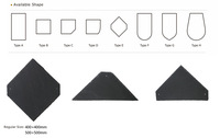Tuile de toit en ardoise noire naturelle YDSTONE pour usage extérieur et extérieur, tuiles de toiture écologiques et durables pour villa et salle de bain