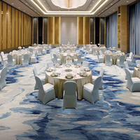 Rouleau de moquette Axminster 4m de largeur, couleur personnalisée, tissé, pour hôtel, salle de bal, salle de banquet, salle de conférence