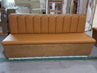 Banquette de restaurant commerciale en cuir écologique, moderne, durable, facile à nettoyer, rembourrée, pour salle à manger