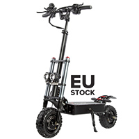 Ab avrupa stok depo ücretsiz kargo teslimat çift Motor 120KM aralığı 80kmh hız 60V40Ah 6000W Commuting elektrikli E Scooter