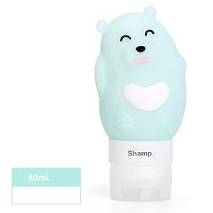 Bonita botella de viaje portátil de oso de silicona de 80ml para el cuidado de la piel, suero, mascarilla, Gel de ducha, loción, espacio vacío, pestañas postizas - Product Image 4