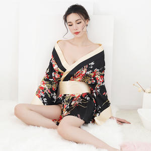 Cosplay Groot Formaat Seksondergoed Japanse Sexy Kimono Game <span class=keywords><strong>Sex</strong></span> Pyjama Transparante Off-The-Shoulder Uniform Uitvoering - Product Image 2