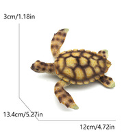 Modèles d'animaux amphibes et reptiles transfrontaliers : tortue, éléphant, tortue de mer en PVC – Jouets éducatifs cognitifs pour la petite enfance