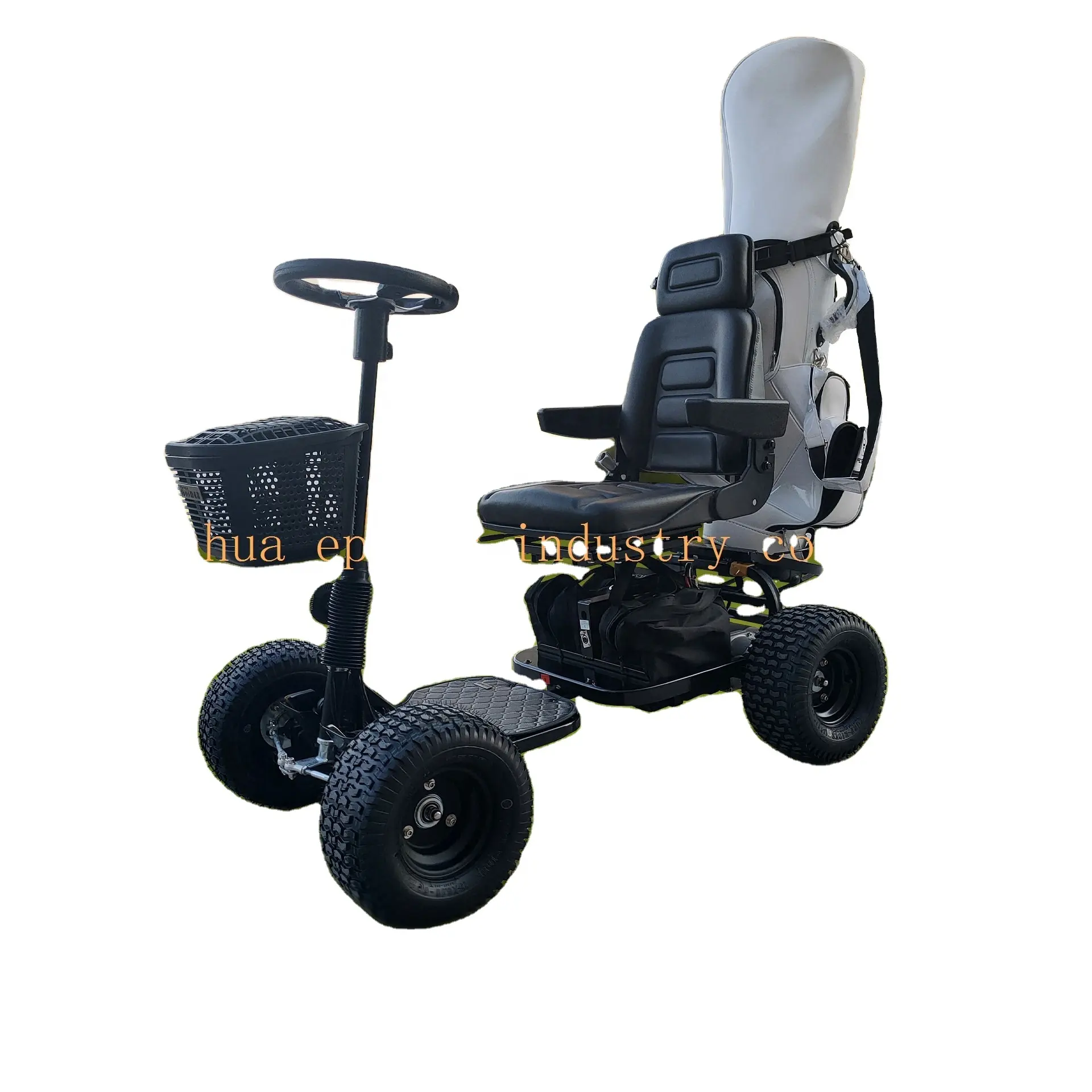 Chariot à golf électrique de buggy de golf de chariots de golf de quatre roues avec vers l'arrière