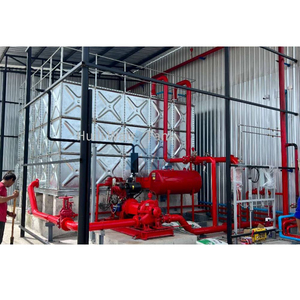 Réservoir d'eau de pluie modulaire boulonné en acier inoxydable HUILI, <span class=keywords><strong>prix</strong></span> usine, <span class=keywords><strong>5000</strong></span> <span class=keywords><strong>litres</strong></span>, panneaux de qualité alimentaire, base en béton - Product Image 4