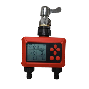 Pantalla grande IPX6 Impermeable Control de flujo automático Temporizador de agua para jardín Sistema de riego de plástico Válvula de agua para uso en exteriores - Product Image 1