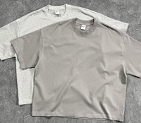 YKH Oversized manga corta verano 275GSM tela de algodón pesado alta calidad logotipo personalizado camiseta de hombre