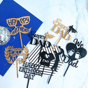 Nuevo Adorno Acrílico para Pastel de Feliz <span class=keywords><strong>Cumpleaños</strong></span> de Papá, Decoración para Pastel del Dí<span class=keywords><strong>a</strong></span> del Padre, Recuerdos y Suministros para Fiesta de <span class=keywords><strong>Cumpleaños</strong></span> de Papá - Product Image 1