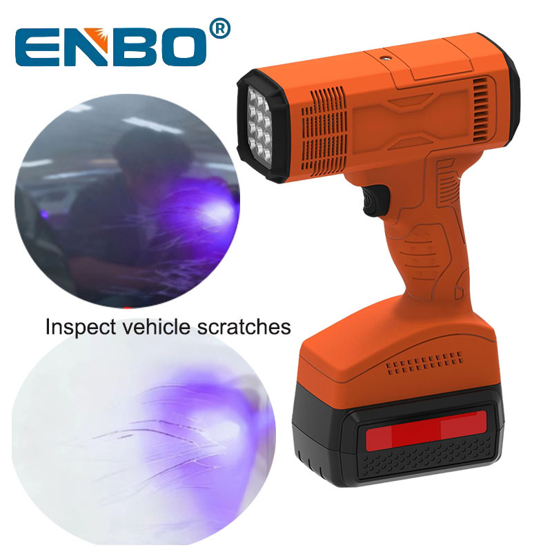 Portable Automotive Sheet Metal LED Curing Lamp Paint Spraying Car Paint Flaw Detection LED Ultraviolet UV Lamp