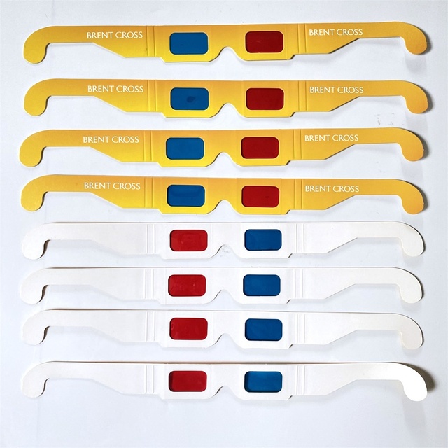 Custom Printing Anaglyph 3D Paper Glasses Cardboard 3D Game Glasses View Red Blue 3D Movie Glasses for Cinema