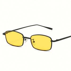 Gafas de Sol Rectangulares Metálicas Vintage UV400 de Moda 2019, Gafas de Sol Cuadradas Pequeñas para Mujer - Product Image 5