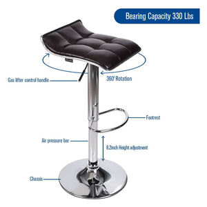 Cheap Commercial <strong>Bar</strong> Furniture Metal Frame <strong>Counter</strong> Chair Adjustable Kitchen <strong>Bar</strong> Stools - Product Image 5