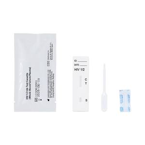 ชุดทดสอบเอชไอวี 1 และ 2 แบบแคสเซ็ต สำหรับเลือดทั้งหมด เซรั่ม และพลาสมา ชุดตรวจวินิจฉัยอย่างรวดเร็ว ได้รับการรับรองมาตรฐาน CE - Product Image 1