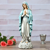 Figurines religieuses catholiques en résine personnalisées faites à la main, Vierge Marie, décoration d'intérieur, statue, options de vente en gros disponibles