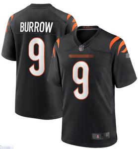Camisetas Deportivas para Hombre, Nueva Temporada 2025/26, Camisetas de Fútbol Americano # 9 Burrow # 1 Camiseta de Fútbol Americano de los <span class=keywords><strong>Cincinnati</strong></span> Bengals al por Mayor - Product Image 2