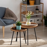 Meubles de table en résine époxy personnalisés Table de rivière en bois massif de chêne