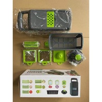 Multifunctionele 15 In 1 Plantaardige Chopper Spiralisator Groentesnijder Container Groentesnijder Hakmolen Voor Tomatenfruit