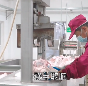 Équipement hydraulique de <span class=keywords><strong>d</strong></span>écoupe de la tête de porc pour abattoir, machine de <span class=keywords><strong>boucherie</strong></span>, séparateur de viande, équipement <span class=keywords><strong>d</strong></span>'abattage de porcs - Product Image 4