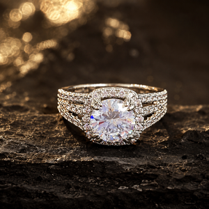 Anello Pavé per Donne, Elegante Gioiello Scintillante alla Moda - Product Image 5