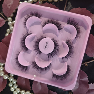 Großhandel Handgefertigte 3D-Wimpern Schwarz Baumwollband Streifen Wimpern Weiche Falsche Wimpern Falsche Nerzwimpern Streifen Wimpernlieferanten - Product Image 1