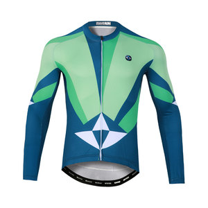 Maillot de cyclisme GREEN SERIES avec motif en sublimation intégrale, tissu respirant à séchage rapide, logo personnalisé pour le cyclisme sur route, VTT et loisirs - Product Image 5