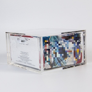 Factory Acrylic Card Case Stackable Magnet <b>Lid</b> for Trading Card Collectors - Product Image 5