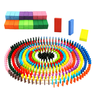 480 PCS Colorful Painted Wooden Domino