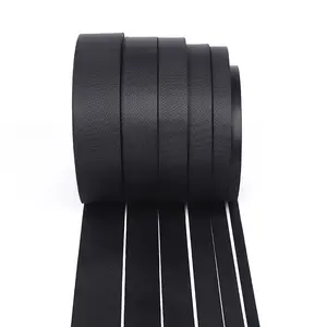 Factory Wholesale Cheap Price High Quality Nylon Webbing Roll Flat Black 10 mm 38 mm 50 mm Wide Nylon Webbing