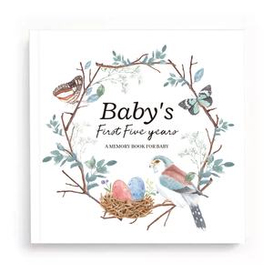 2025 impression personnalisée livre de grossesse à couverture rigide Plan de <span class=keywords><strong>naissance</strong></span> cadeau quotidien mémoire souvenir enregistrement bébé premier livre journal <span class=keywords><strong>cahier</strong></span> - Product Image 1