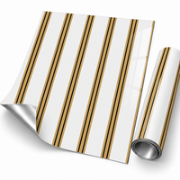 Papier peint auto-adhésif en gros, motif rayures noires sur fond blanc, feuilles XPE de 1,8 mm pour entrepreneurs en aménagement intérieur