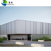 Taller de Estructura de Acero Moderno Prefabricado Personalizado, Almacén con Marco Metálico Galvanizado Duradero, Certificado ISO9001 para Fábrica