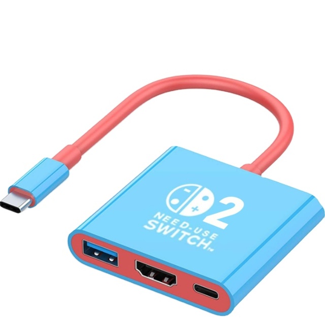 USB C to HDMI Adapter Support 4K/1080P Switch TV Dock Mode , Adapter for Steam Deck/Nintendo Switch/Switch OLED/switch2