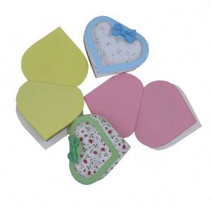 Wholesale <b>Memo</b> <b>Pad</b> Heart Shape Stationery Notebook Colorful Cute Popular School Supplies Kawaii Notepad - Product Image 3