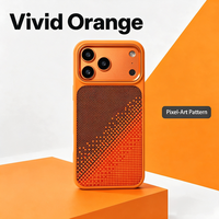 Coque de téléphone antichoc avec découpe métallique pour appareil photo et impression dorée mate multicolore pour iPhone 18 Series