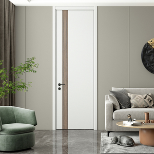 Custom di alta qualità moderna Frameless porta interna della Cina produttore di camera interna a filo porta in legno per Villa camera <span class=keywords><strong>da</strong></span> letto - Product Image 4