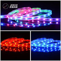 Bande LED RGBW sans pilote étanche JERCIO - Rouleau de 5m, 5-12-24V, pour intérieur/extérieur, rétroéclairage TV/meuble et éclairage paysager