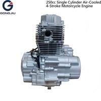 Moteur de moto monocylindre 4 temps refroidi par air 250cc, prêt à l'emploi, unité de puissance pour remplacement et mise à niveau de moto