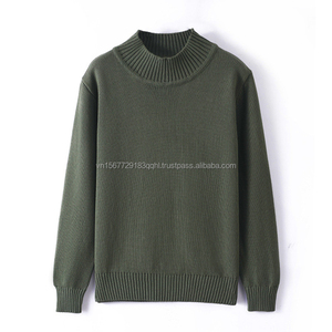2026 Autumn Winter New Men Thick Cotton Knitted Sweater Turtleneck Pullover Long Sleeve Base Top - Product Image 6