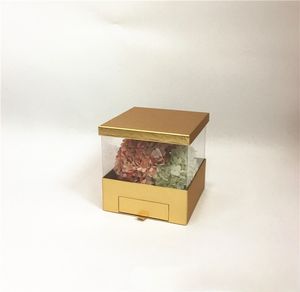スクエア<span class=keywords><strong>PVC</strong></span>パノラマ引き出しフラワーギフトボックス、ハグバケット、永遠のフラワーボックス - Product Image 4