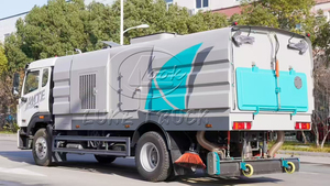 รถบรรทุกทำความสะอาดถนน Howo 18000 กก. สำหรับกำจัดสิ่งสกปรกบนพื้นถนน พร้อมถังเก็บน้ำและน้ำเสียขนาด 15 ลูกบาศก์เมตร - Product Image 5
