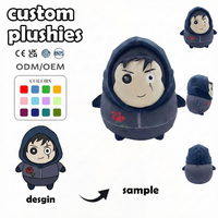 Fabricant de jouets en peluche personnalisés OEM/ODM, pingouin de dessin animé Bahorgi Kiyimler Ayollar Uchun Sprunki Toy Lucas, porte-clés en peluche personnalisé