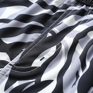 กางเกงขาสั้นชายหาดดีไซน์ลายตารางสำหรับผู้ชายกางเกงขาสั้นแบบแห้งเร็ว100% โพลีเอสเตอร์สำหรับกิจกรรมทางน้ำในฤดูร้อนพร้อมกระเป๋าที่เป็นมิตรกับสิ่งแวดล้อม - Product Image 1