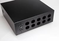 Sistem Audio Home Theater DIY, Casing Amplifier CNC Berbahan Aluminium, Tahan Api, Tahan Air, Kotak Outlet Pemasangan Depan, IP54