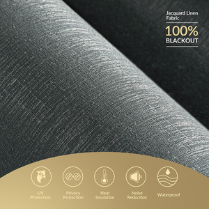 100% màn Con lăn Rèm cho Windows không dây con lăn bóng râm với UV bảo vệ Jacquard vải phòng thẫm màu Nhiệt Cách Nhiệt - Product Image 3