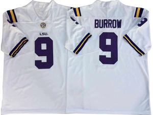 2025新路易斯安那大学美式足球9 # 乔·伯罗足球缝制球衣最佳品质球衣 - Product Image 3